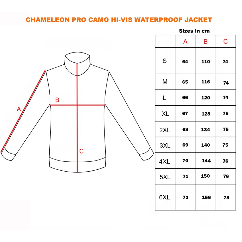 CHAMELEON PRO CAMO 360° HI-VIS WATERPROOF JACKET