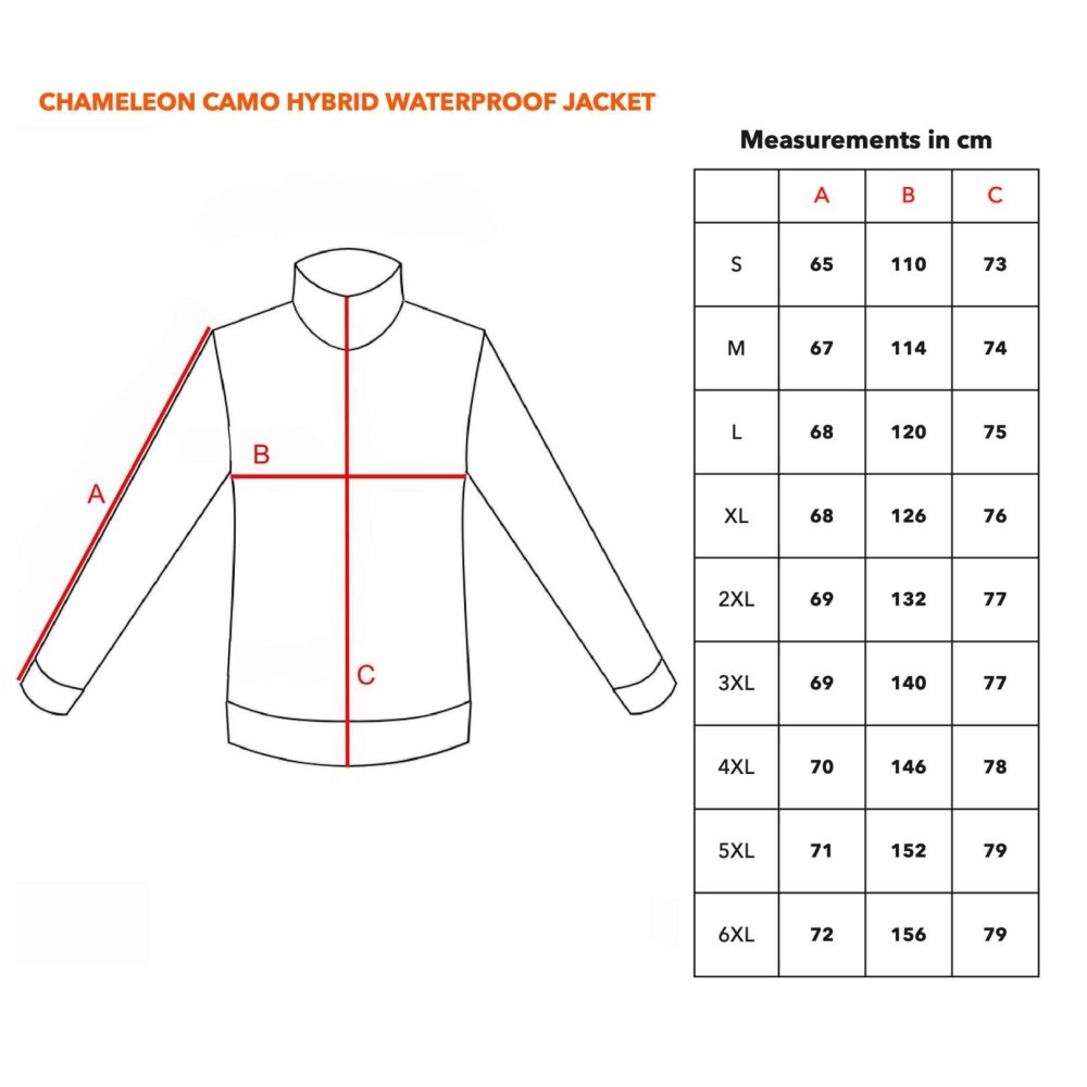 CHAMELEON CAMO HYBRID WATERPROOF HUNTING JACKET