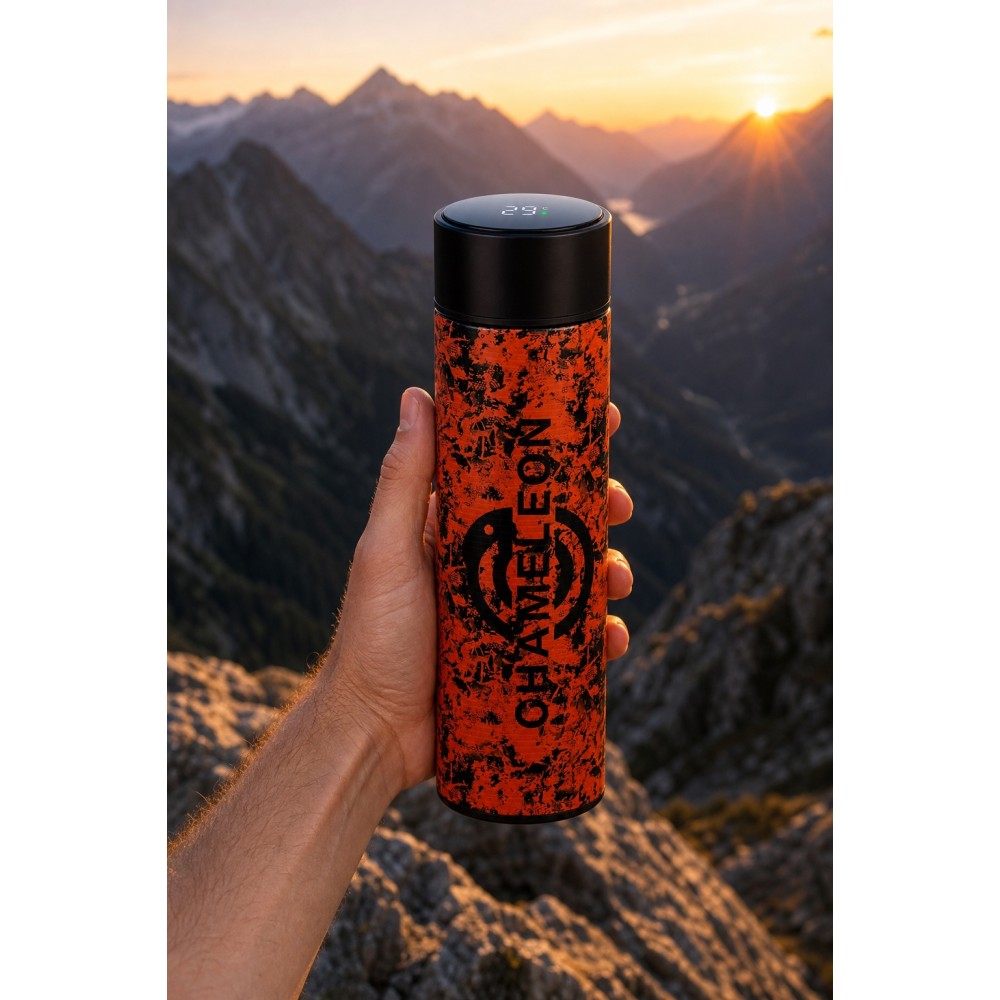 Smart Thermos with LED Display 500 ml – Chameleon Hi-Vis Camo