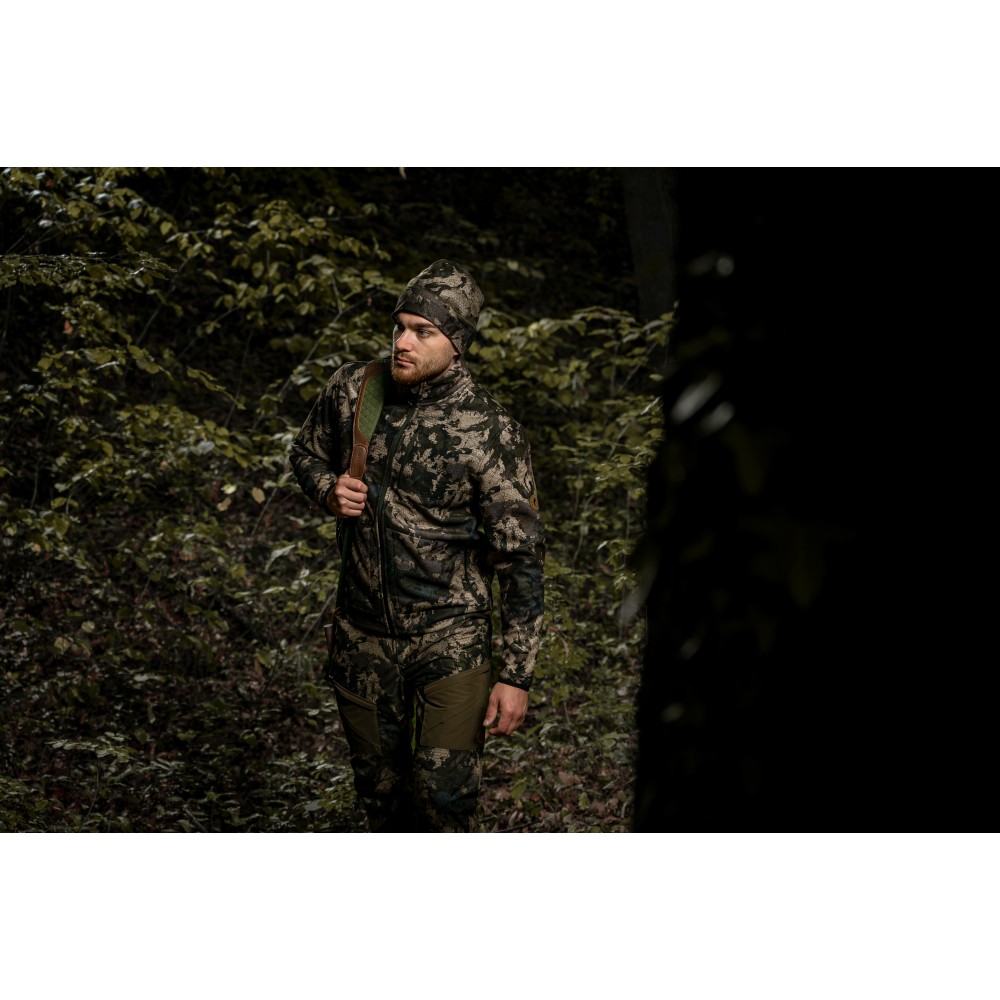 CHAMELEON CAMO FLEECE  JACKET WITH WINDBLOCK MEMBRANE