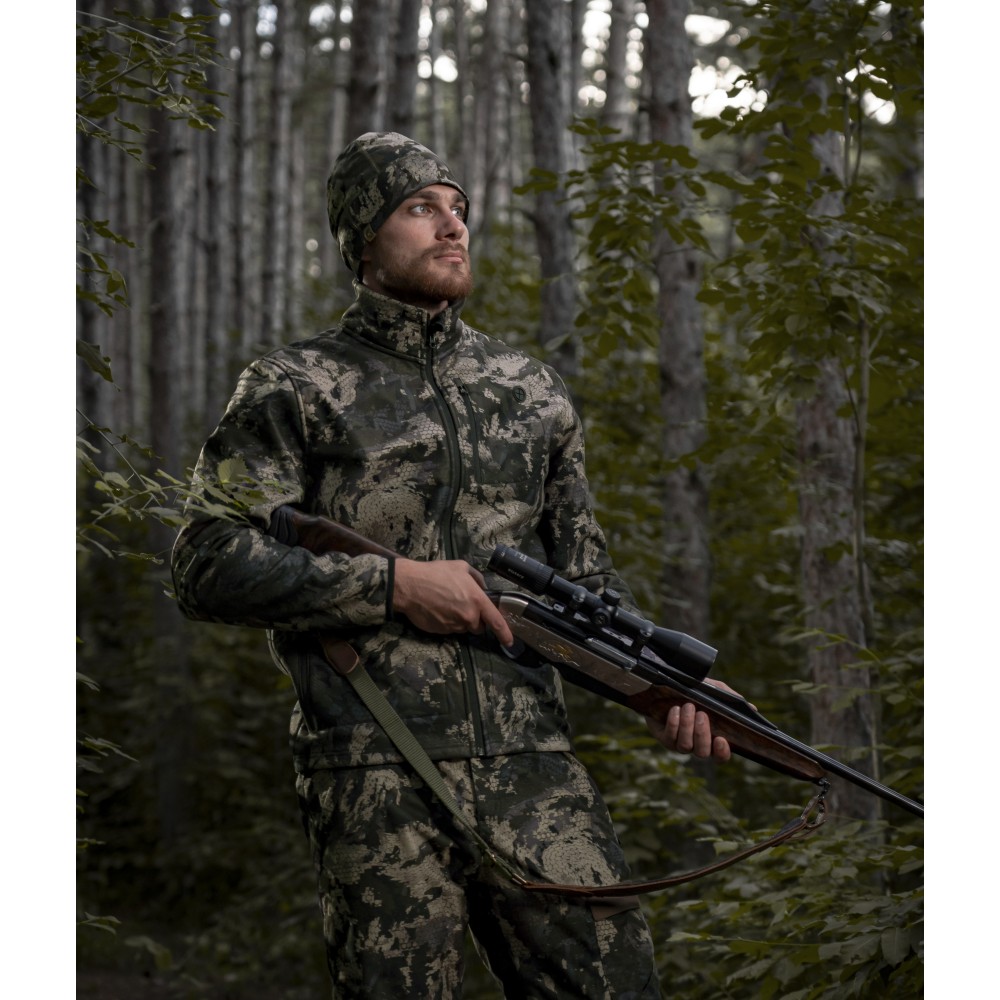 CHAMELEON CAMO FLEECE  JACKET WITH WINDBLOCK MEMBRANE