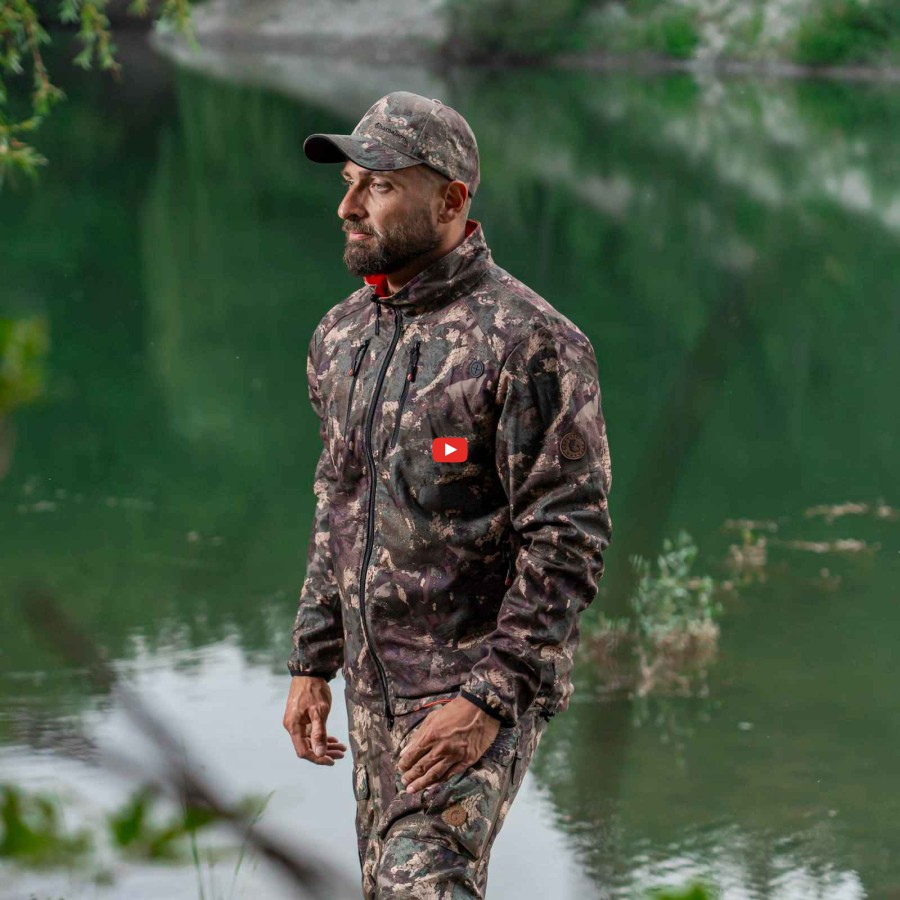 DAMARAN MOSSY REVERSIBLE FLEECE JACKET WITH WINDBLOCK MEMBRANE