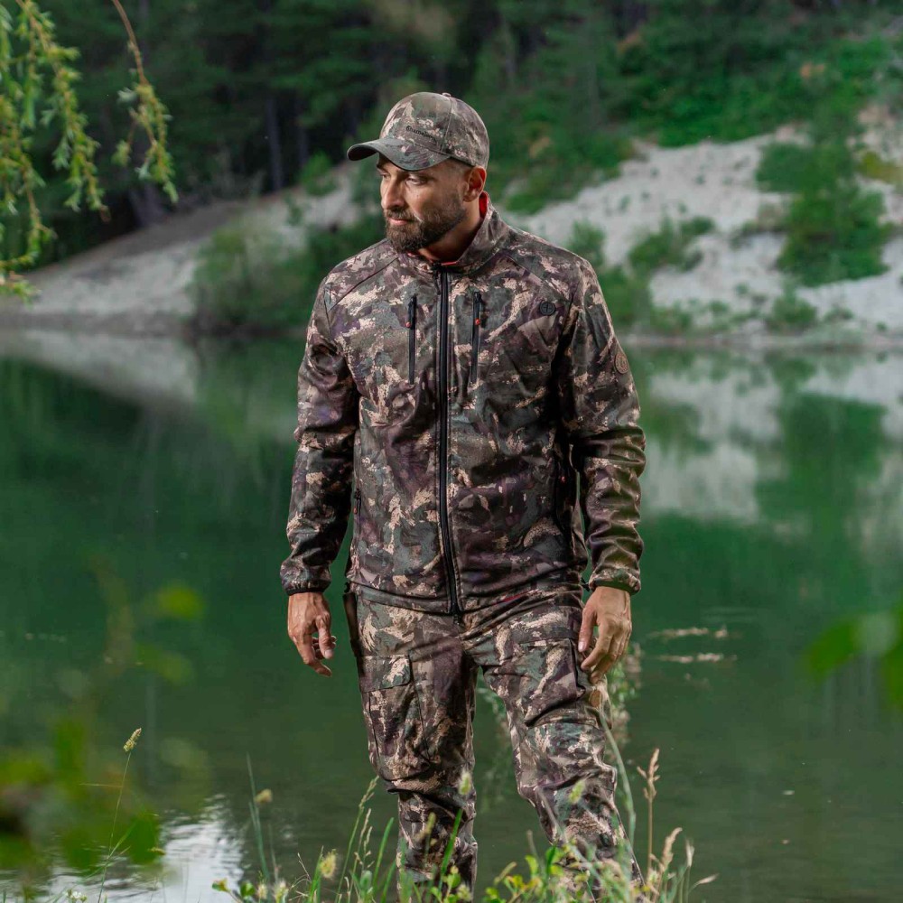 DAMARAN MOSSY REVERSIBLE FLEECE JACKET WITH WINDBLOCK MEMBRANE
