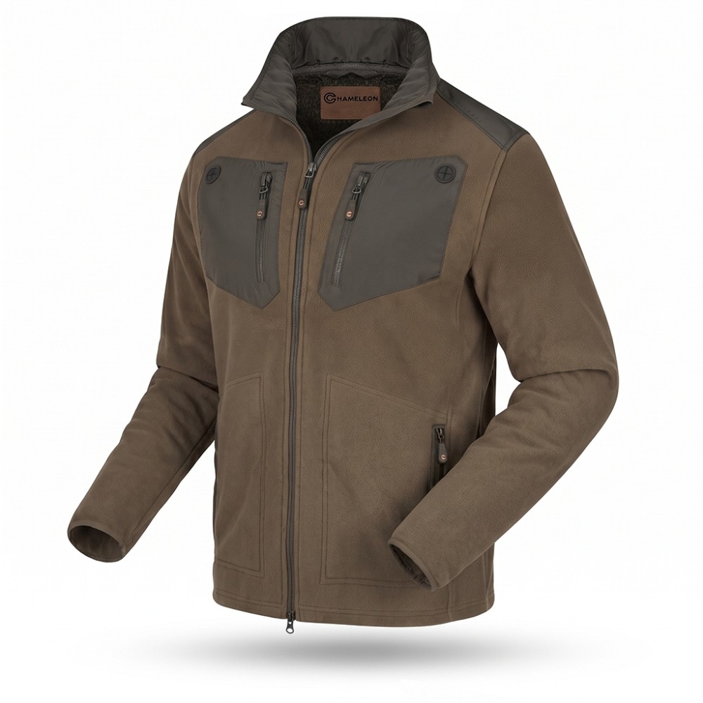 MALTHE FLEECE JACKET WITH MEMBRANE WINDBLOCK