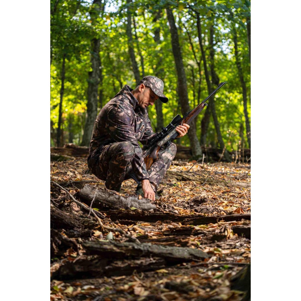 MOSSY CAMO FLEECE  JACKET WITH WINDBLOCK MEMBRANE
