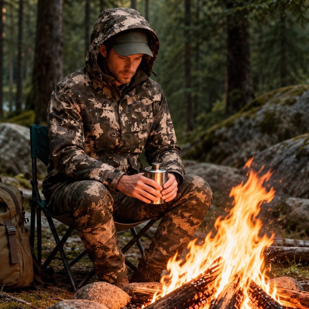 CHAMELEON CAMO HYBRID WATERPROOF HUNTING JACKET