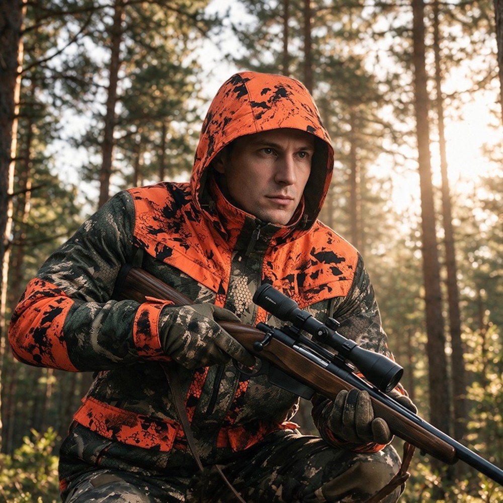 MOSSI CAMO HI-VIS HYBRID WATERPROOF JACKET
