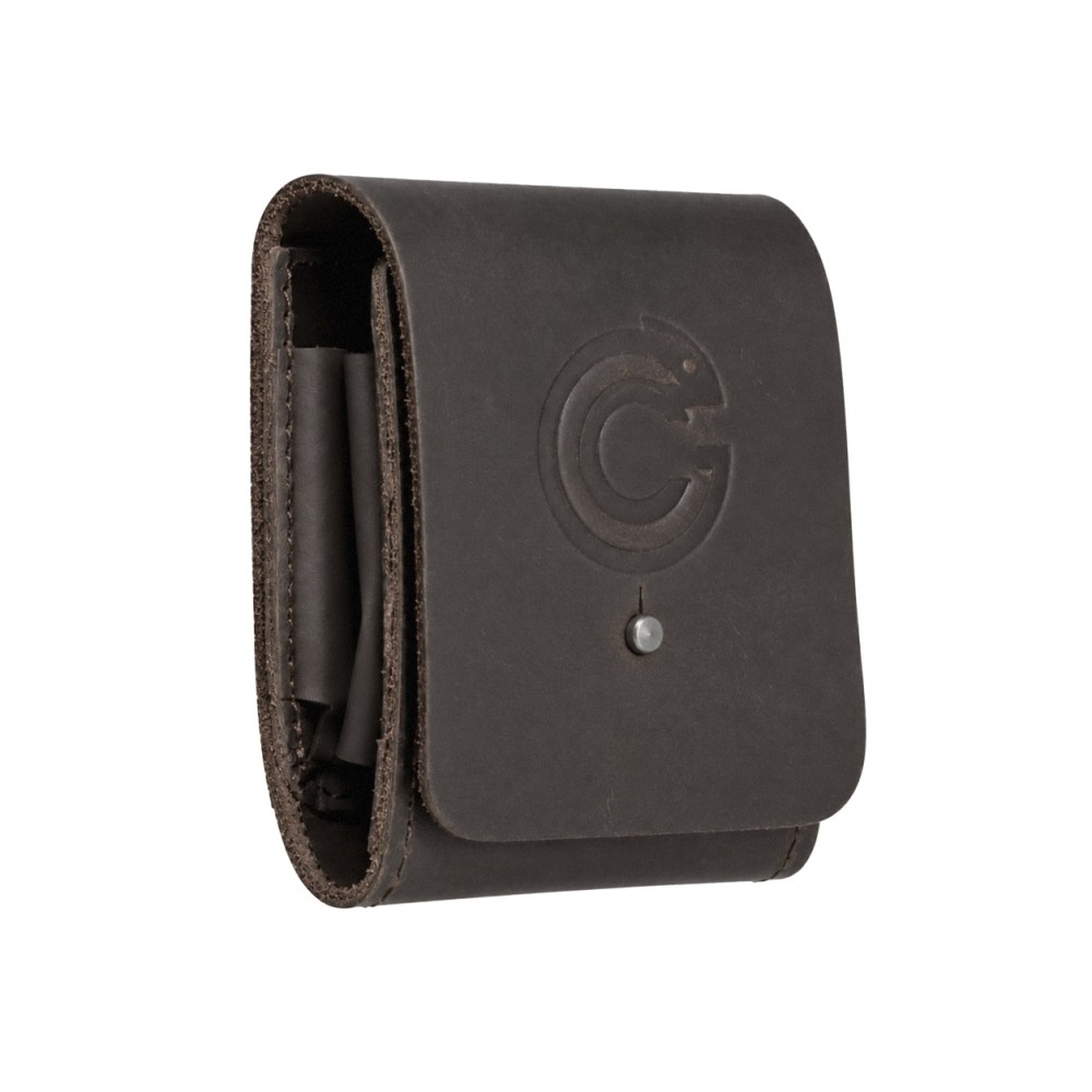 LEATHER CARTRIDGE POUCH FOR 10 RIFLE CARTRIDGES BROWN
