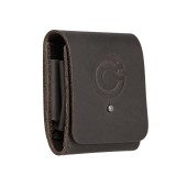 LEATHER CARTRIDGE POUCH FOR 10 RIFLE CARTRIDGES BROWN