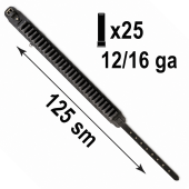 LEATHER CARTRIDGE BELT FOR 25 SHOTGUN SHELLS, 12/16 GAUGE – BLACK