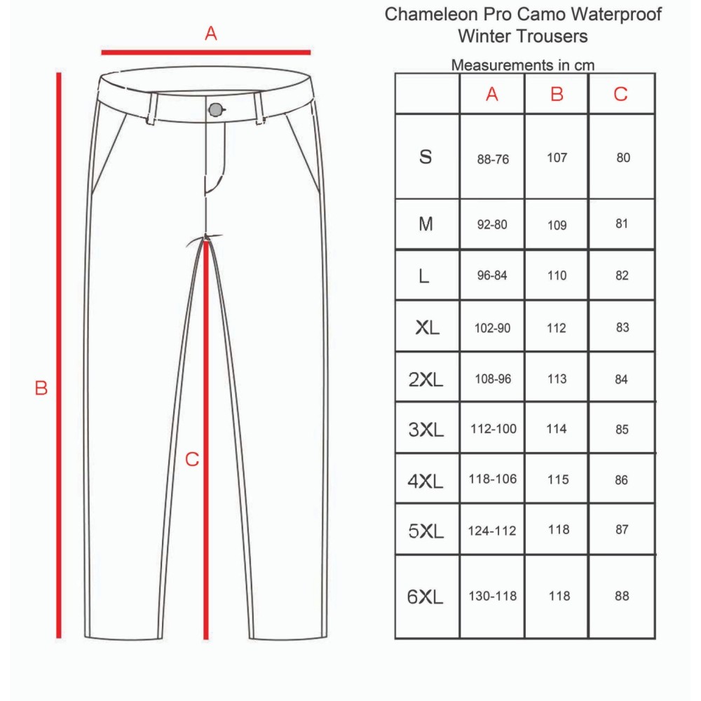 CHAMELEON PRO CAMO WATERPROOF TROUSERS