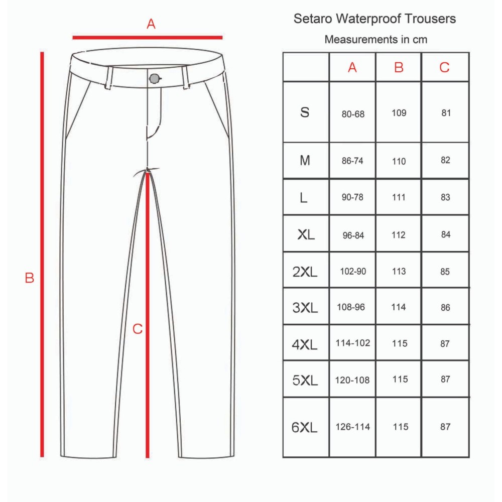 SETARO PRO HUNTER WATERPROOF TROUSERS